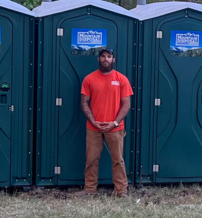 Employee-and-portable-toliet