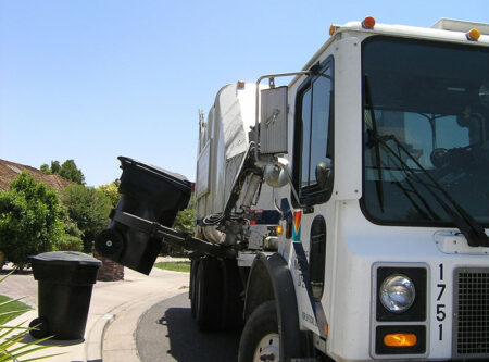 Mountain Disposal curbside truck