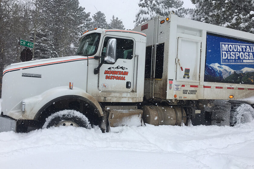 Trash Pickup in the Mud and Snow